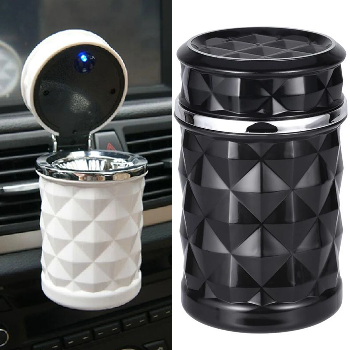 

Автомобильная пепельница чашка портативный дорожный дом авто автомобиль пепельницы для сигарет светодиодный светильник для офиса дома ав...