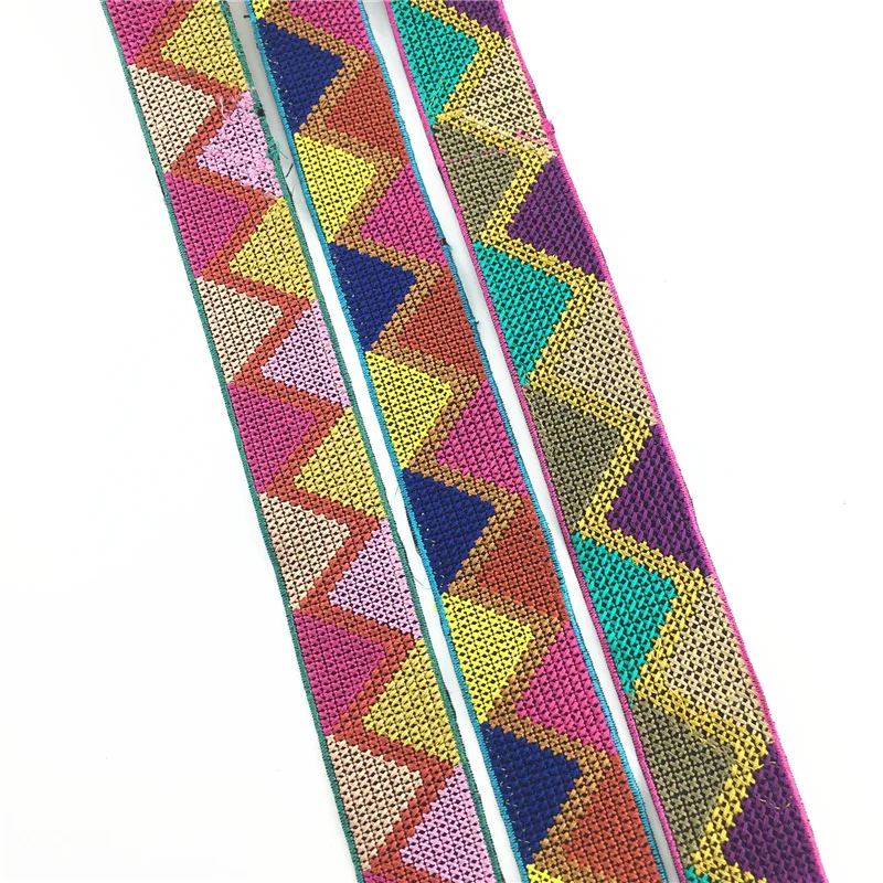 1 ярд винтажная Этническая ВЫШИТАЯ лента Бохо сделай сам Аксессуары для сумок и