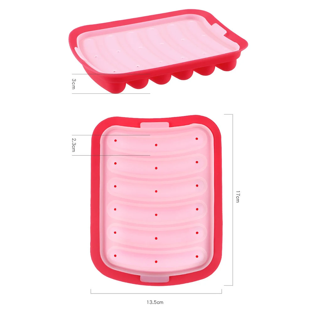 

6 In 1 Sausage Maker Silicone Mold DIY Hot Dog Handmade Ham Sausage Mould Kitchen Making and Refrigerated Hot Dog Tool