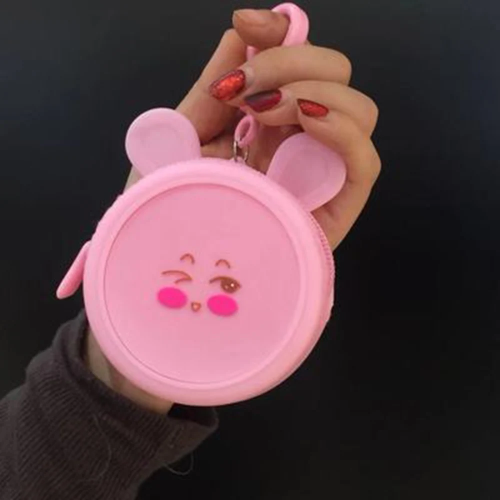 Модный мини кошелек для монет милый мультяшный женщин и девочек маленький мягкий
