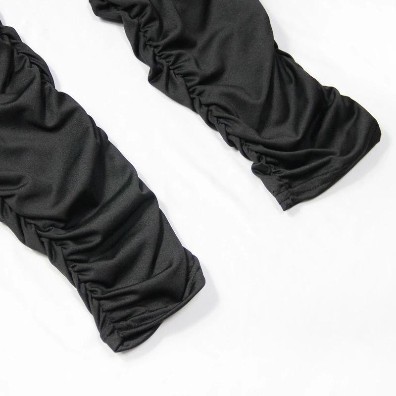 

Elegant White Jumpsuits Women Elastic High Waist Casual Spaghettti Strap Deep V-neck Top Fold Pants Rompers Skinny Summer Outfit