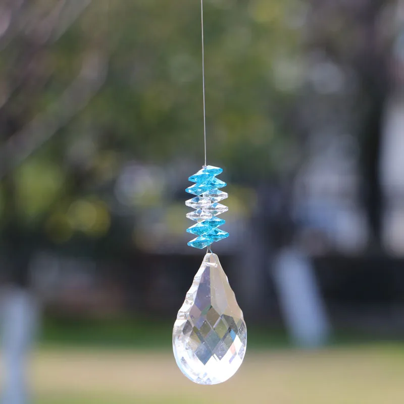 1 шт. чакра Suncatcher Кристалл Новый Тыква призмы Маятник кулон феншуй Рождественский