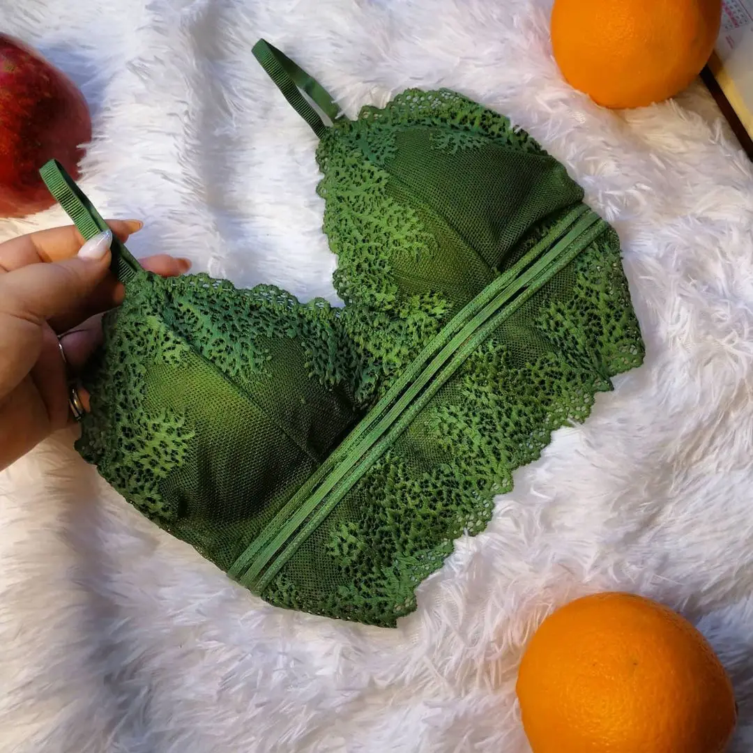 Комплект женского кружевного Бесшовного нижнего белья с чашками пуш-ап - купить