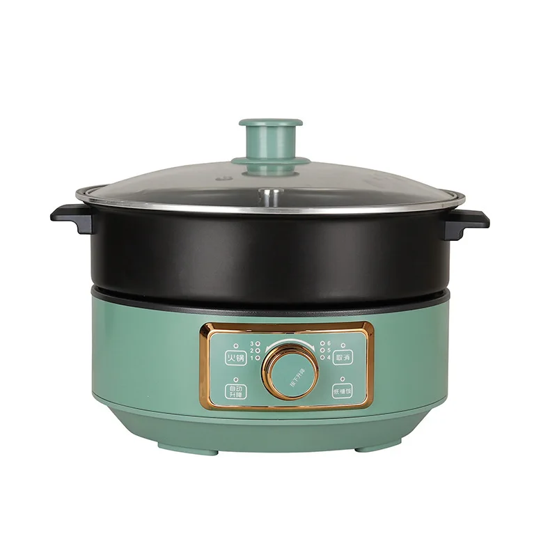 

Factory direct chinese food lifting electric hot pot multifunctional stainless steel 5L large household hotpt munti cooker