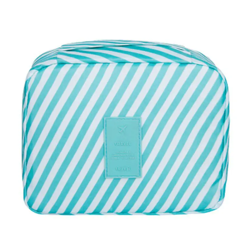 Многофункциональная дорожная косметичка в полоску для женщин косметички