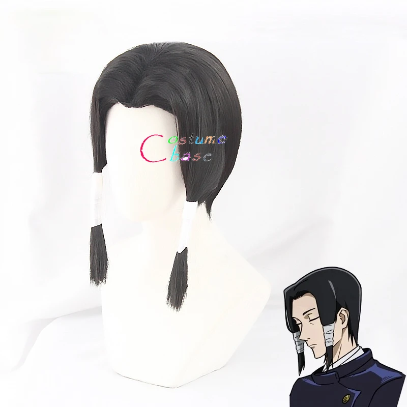

Anime Jujutsu Kaisen Kamo Noritosh Short Black Heat Resistant Synthetic wig Cosplay Hair Halloween + Free Wig Cap