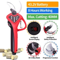 swansoft the screen displays lithium bttery power pruning shears garden tools electric pruner 40mm bypass pruning shears