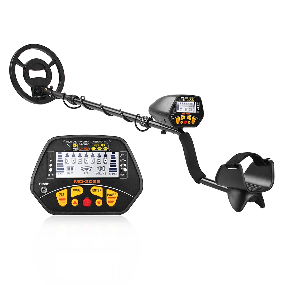 

MD3028 Underground Metal Detector LCD Display Hunter Detecting Pinpointer Gold Silver Jewelry Digger Treasure Search Finders See
