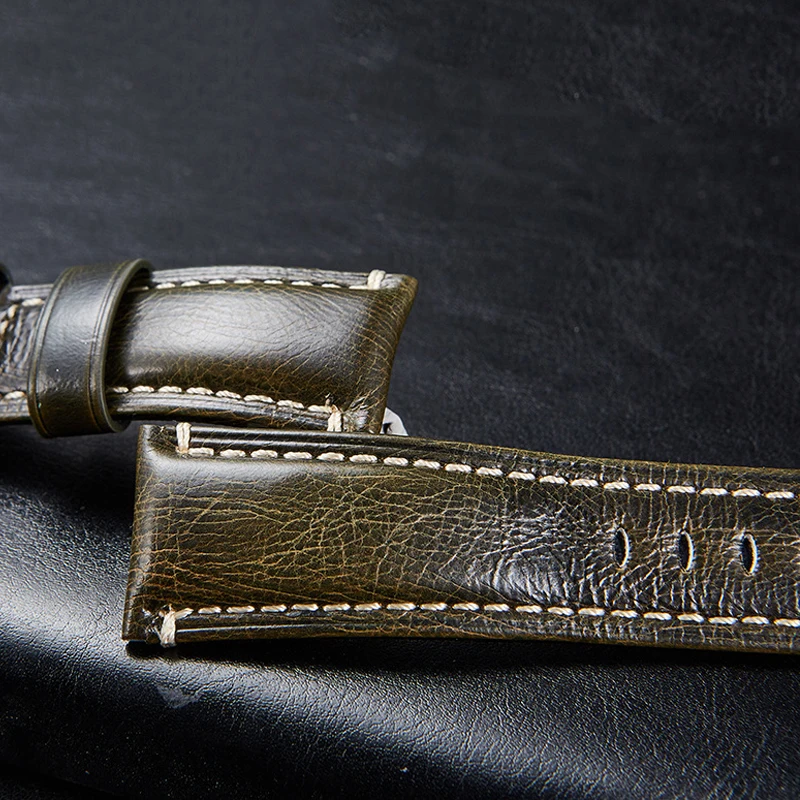 Onthelevel 2021 Новый Винтажный текстурированный ремешок для часов из коровьей кожи 22