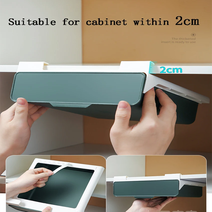 Kitchen Cabinet Divider Shelf Drawer Organizer Utensil Holder Under Desk Hanging Storage Box Fork Spoon Tray | Дом и сад