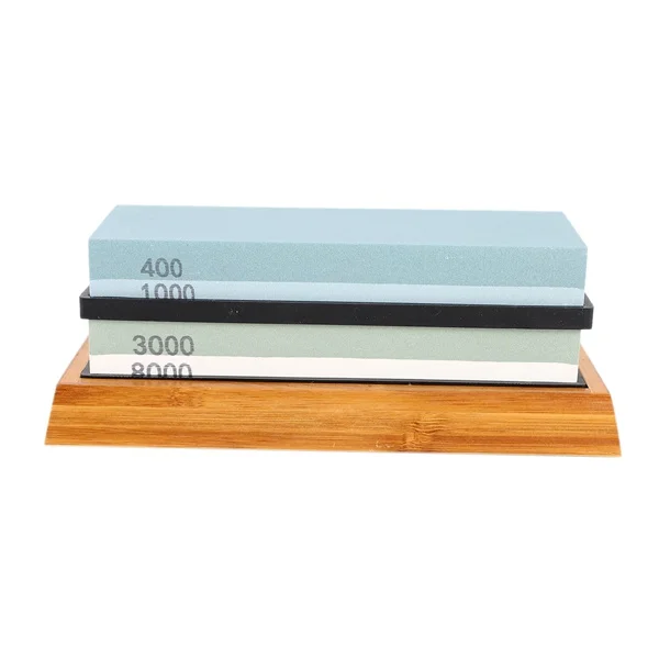 Набор точильных камней точильный камень 2 в 1 зернистость 400/1000 3000/8000 деревянный