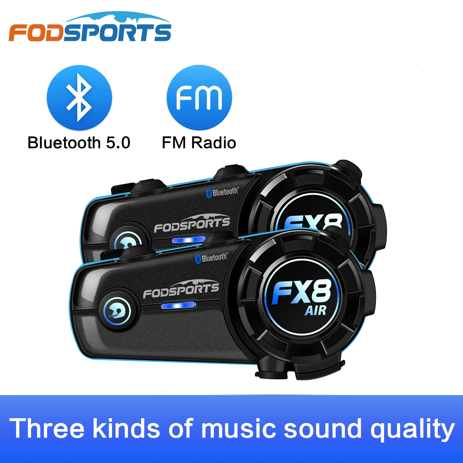Fodsports F1 мотоциклетный шлем Bluetooth гарнитура Bluetooth5.0 наушники микрофон динамик FM Raido