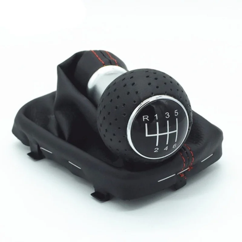 Кожаная ручка переключения передач для Audi A3 S3 8L 1996 л 2003 5 / 6 скоростей 12 мм/23