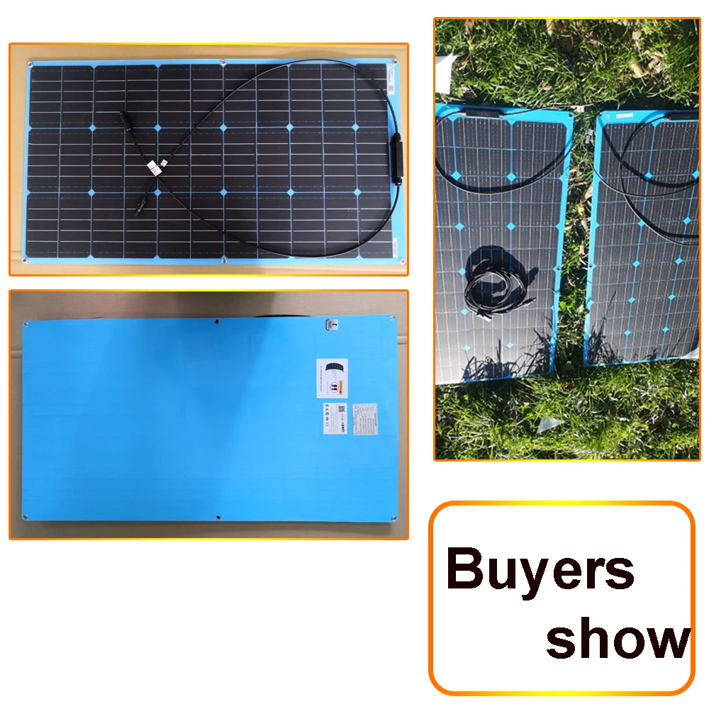 Online Panel Tenaga Surya/Solar Panel 12V 300W Fotovoltaik Kit Home Sistem Dengan 20A Solar Charger Controller Untuk Mobil Caravan Kemping RV Perahu 1000W