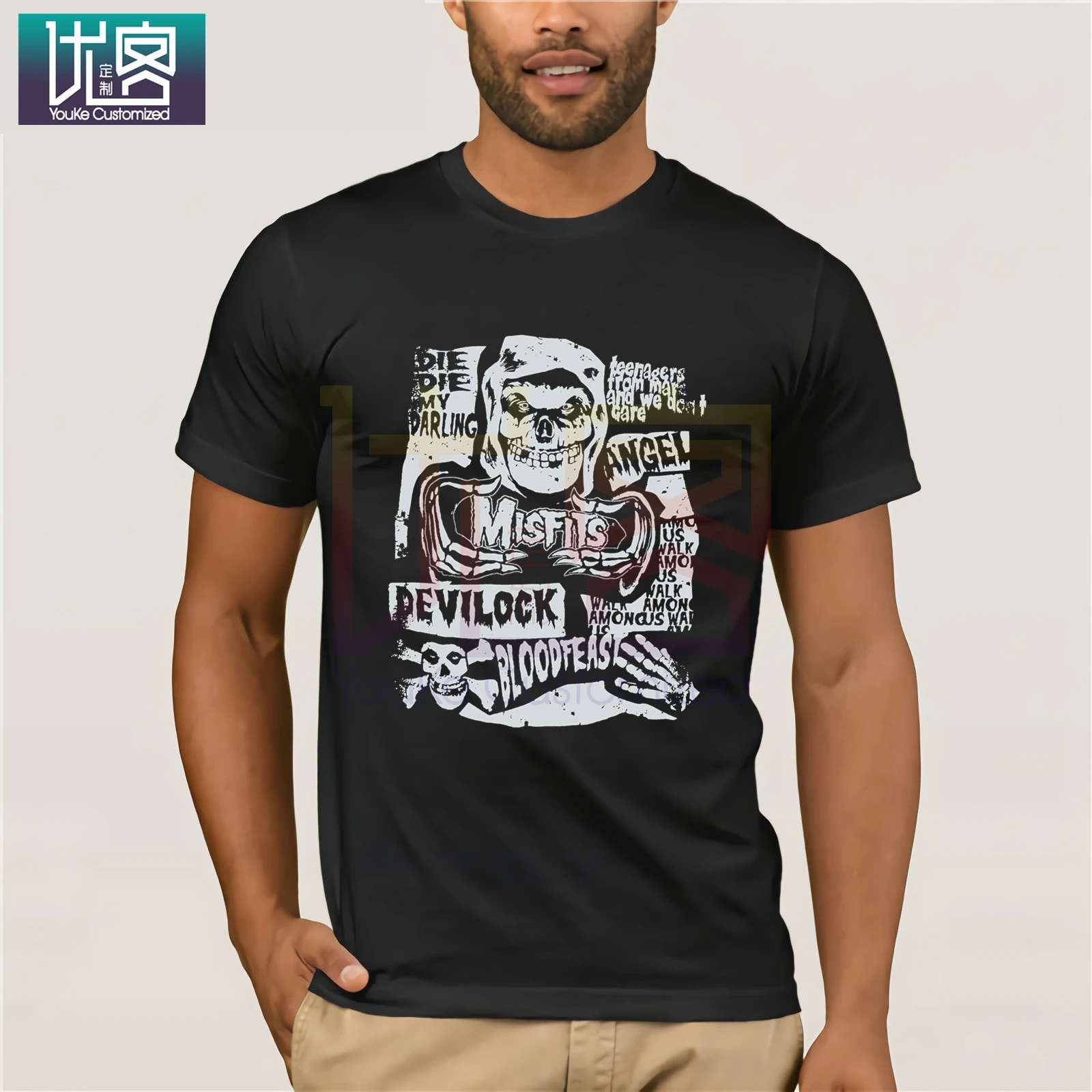 MISFITS череп новая футболка S-3XL ужас злодей Металл Панк Рок Данциг для мужчин 2020