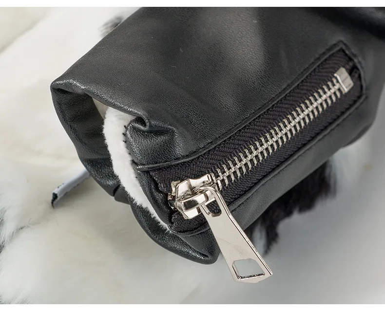 

Dogs Pets Clothing Leather Fur Coat for Dog Thicken Warm Winter Clothing for Small Puppies Cecurity Jackets