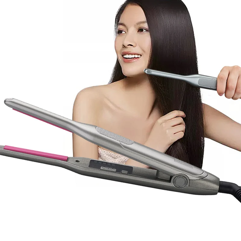 2 в 1 Электрический утюжок для волос Керамический выпрямитель регулировка
