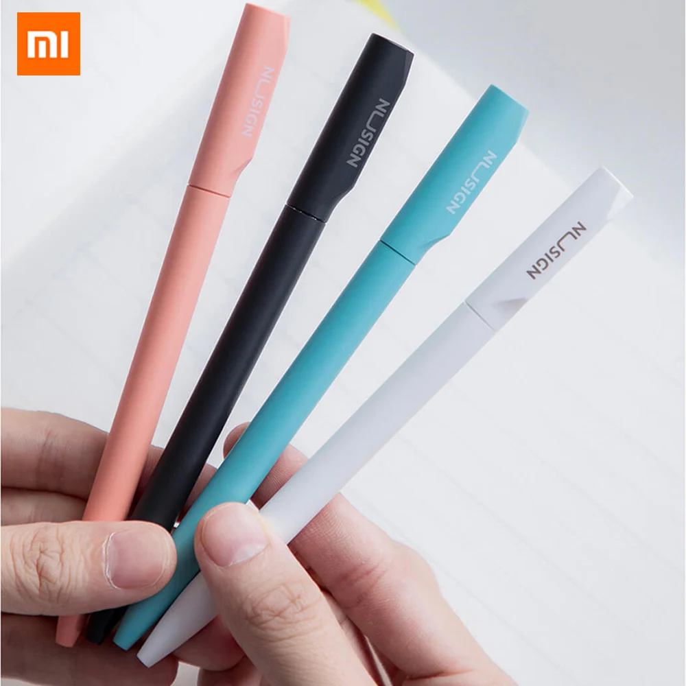 Оригинальная нейтральная ручка Xiaomi Nusign с черным 0,5 мм стержнем ручки заправка цветные ручки с черным заправкой поворотный переключатель гладкая запись