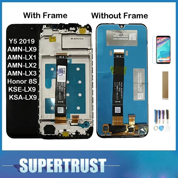 ЖК-дисплей с тачскрином и без рамки для Huawei Y5 2019 AMN-LX9 AMN-LX1 AMN-LX2 AMN-LX3 KSE-LX9 Honor 8S KSA-LX9 |
