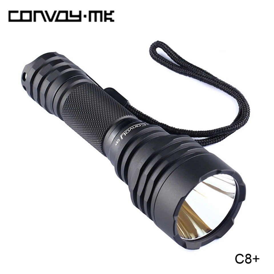 Фонарик Convoy C8 + Cree XPL SST40 светодиодный 18650 лм 2000 лм|Фонарики и осветительные