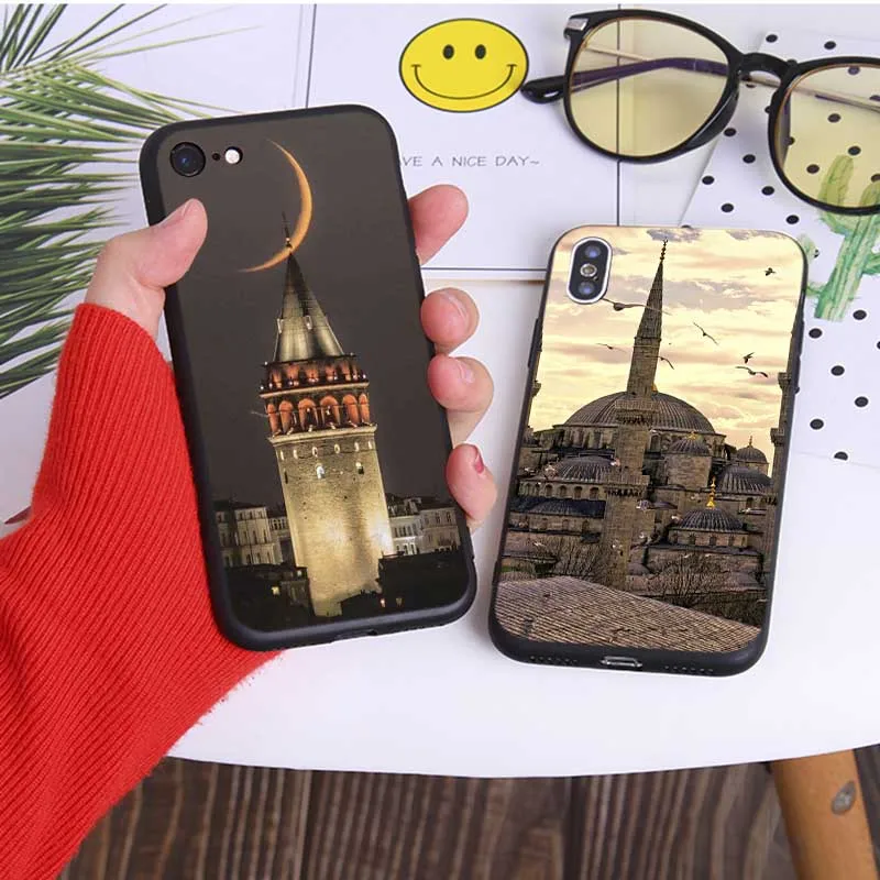 Чехол для телефона с флагом Турции со стразами iPhone 11 pro max X XS MAX XR 7 8 6 6S plus 5s SE мягкий