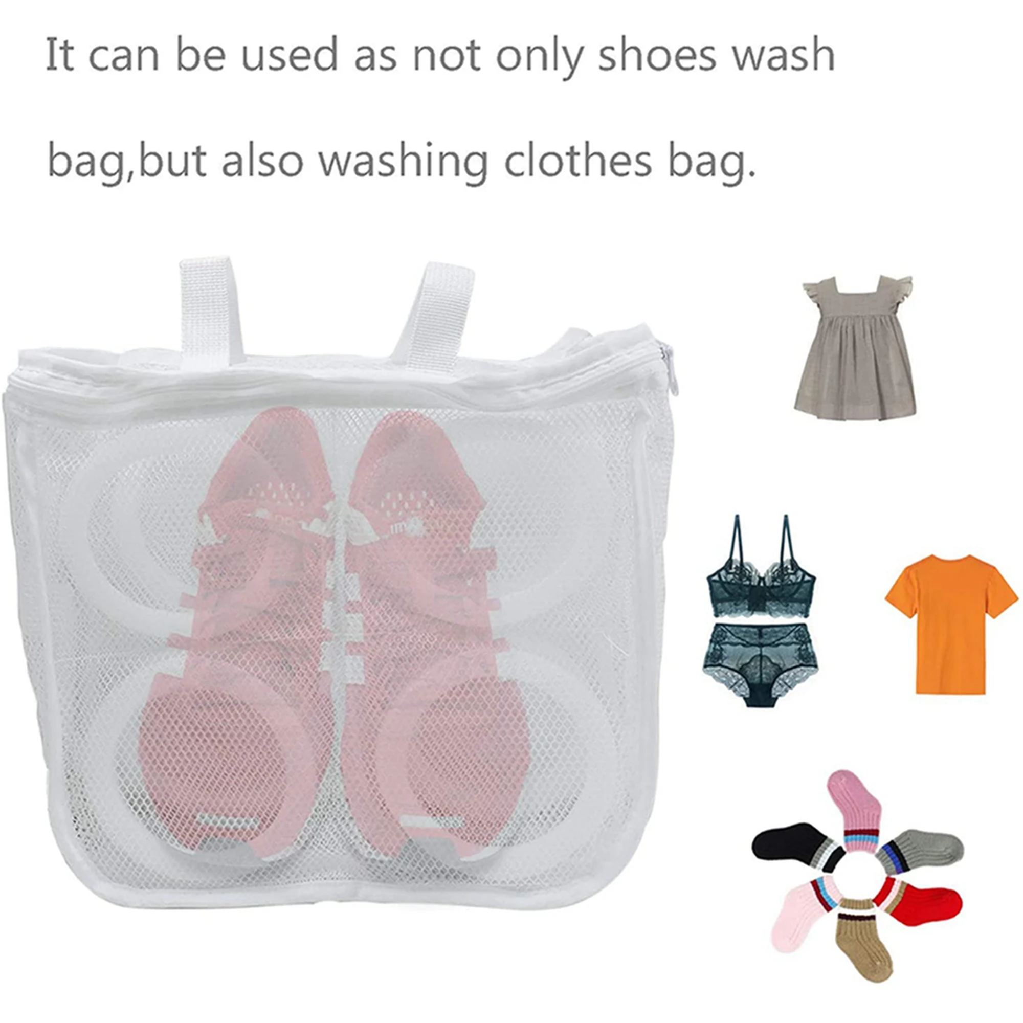 Мешок для стирки мешок обуви сетчатый с ремнем просвечивающий чехол дорожный