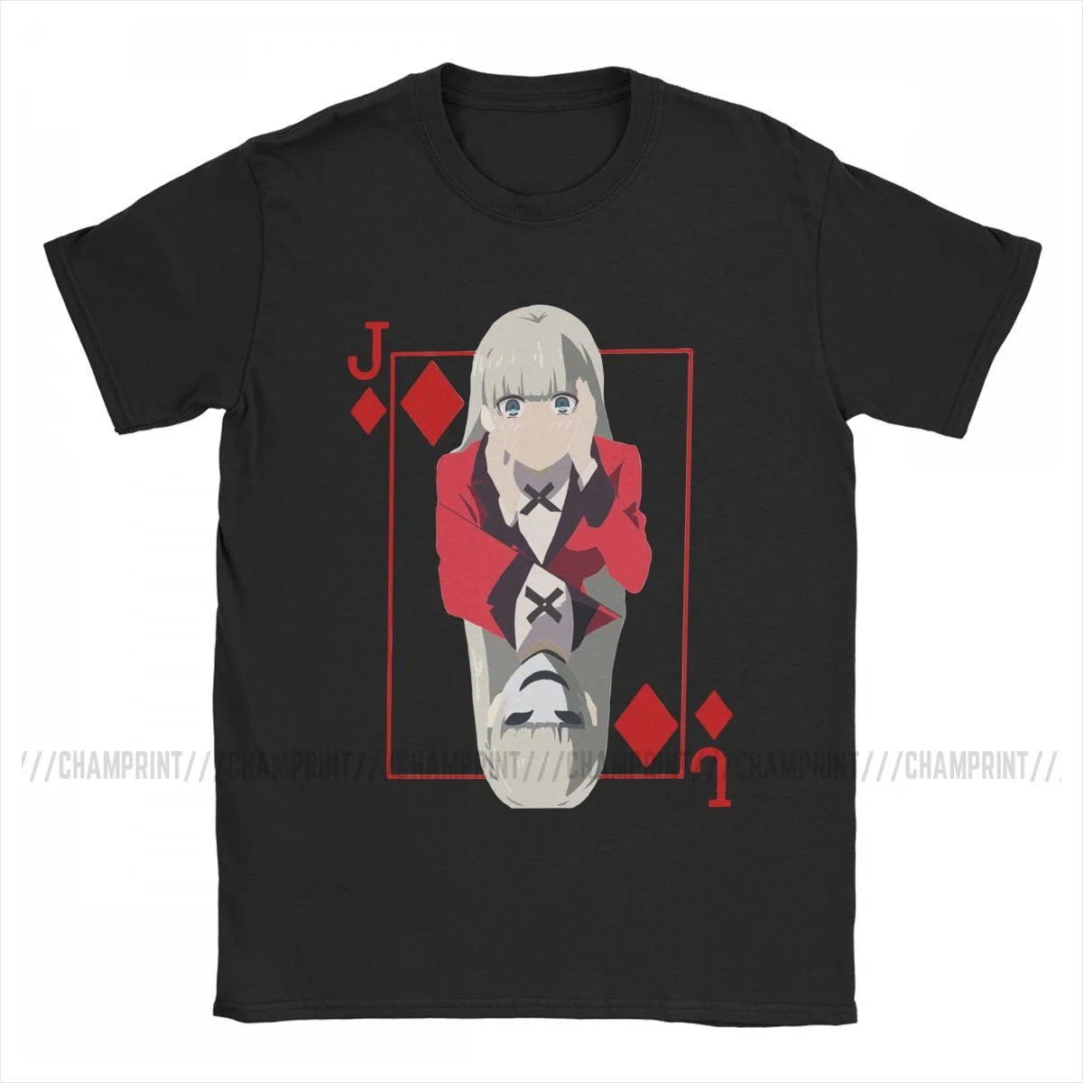 Футболка Kakegurui Ririka Momobami Мужская Аниме новинка 100% хлопок футболка с коротким