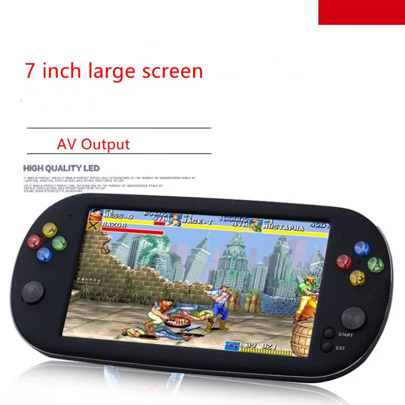 

Coolbaby New 7 inch Q700 Retro Handheld Game Console HD Double Joystick 128 bit Game Consola For PSP GBA FC MD Arcade Game