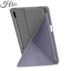 Магнитный чехол для Samsung Galaxy Tab S7 Plus S7 FE, Умный складной чехол с держателем для карандашей, чехол для Galaxy Tab S7