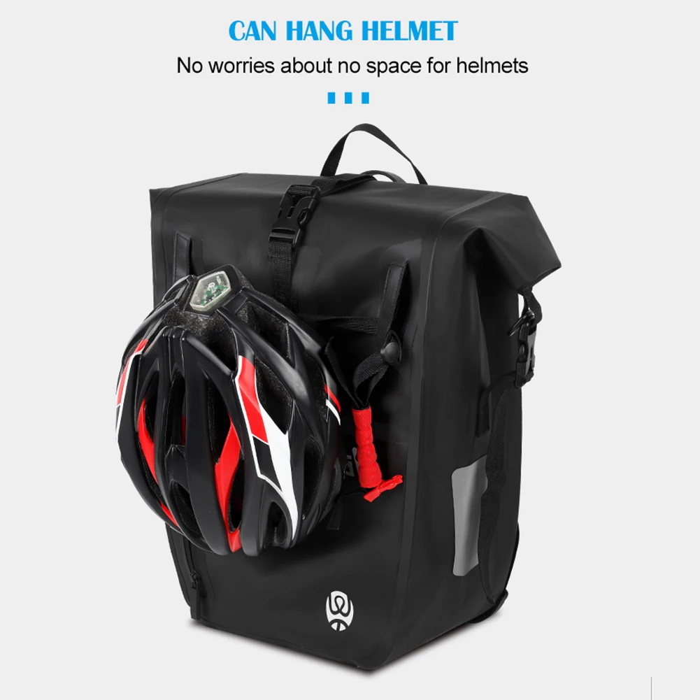 

WEST BIKING Reflective Pannier Bags Waterproof MTB Bicycle Carrier Tail Rack 25L Outdoor Cycle Biking Accessories