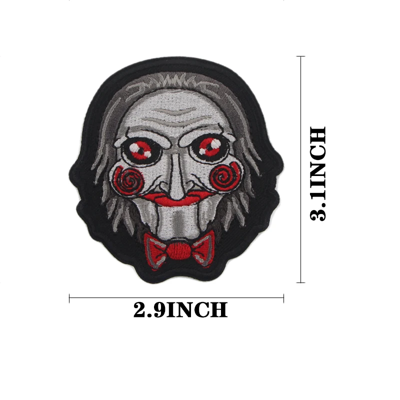 K399 Billy The Puppet стикер для одежды Аппликации патчи на одежду Железный вышитый патч