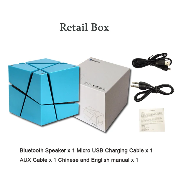 blueretail box Altavoz Bluetooth динамик Qone беспроводной портативный мини-динамик s светодиодный светильник TF fm-радио Caixa De Som стерео звуковая коробка mp3-плеер - Цвет: blueretail box