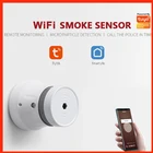 Беспроводной смарт-детектор дыма с Wi-Fi, система охранной сигнализации, дистанционное управление через приложение Smart LifeTuya, датчик Пожарной Сигнализации