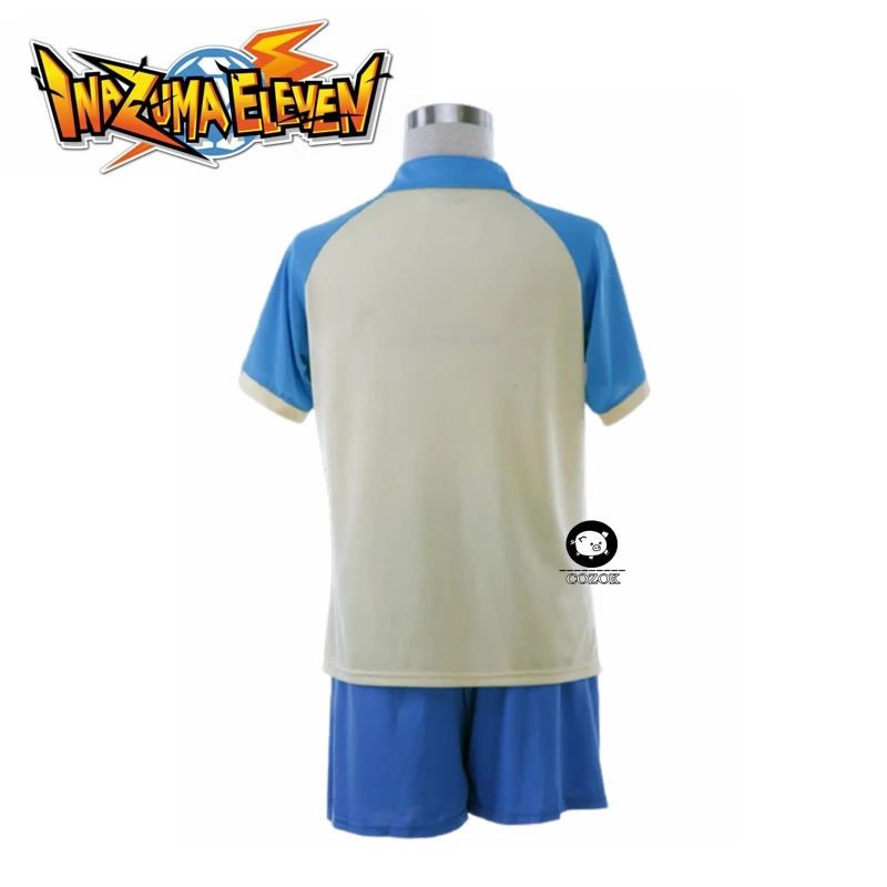 

Free Shipping New Inazuma Eleven Rachel Naomi Cosplay Costume Blue Ramen School Summer Football Boys' Trikot