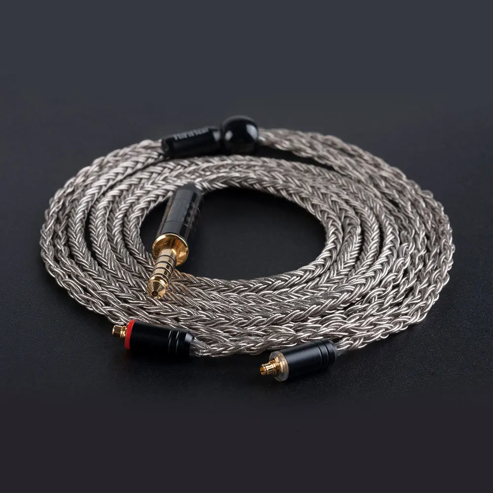 AK Hifihear 16 Core посеребренный кабель 2,5/3,5/4,4 мм Баланс зарядный кабель с MMCX/2pin разъем для TRNX6 ZSX ZS10 PRO AS10 C12/C10