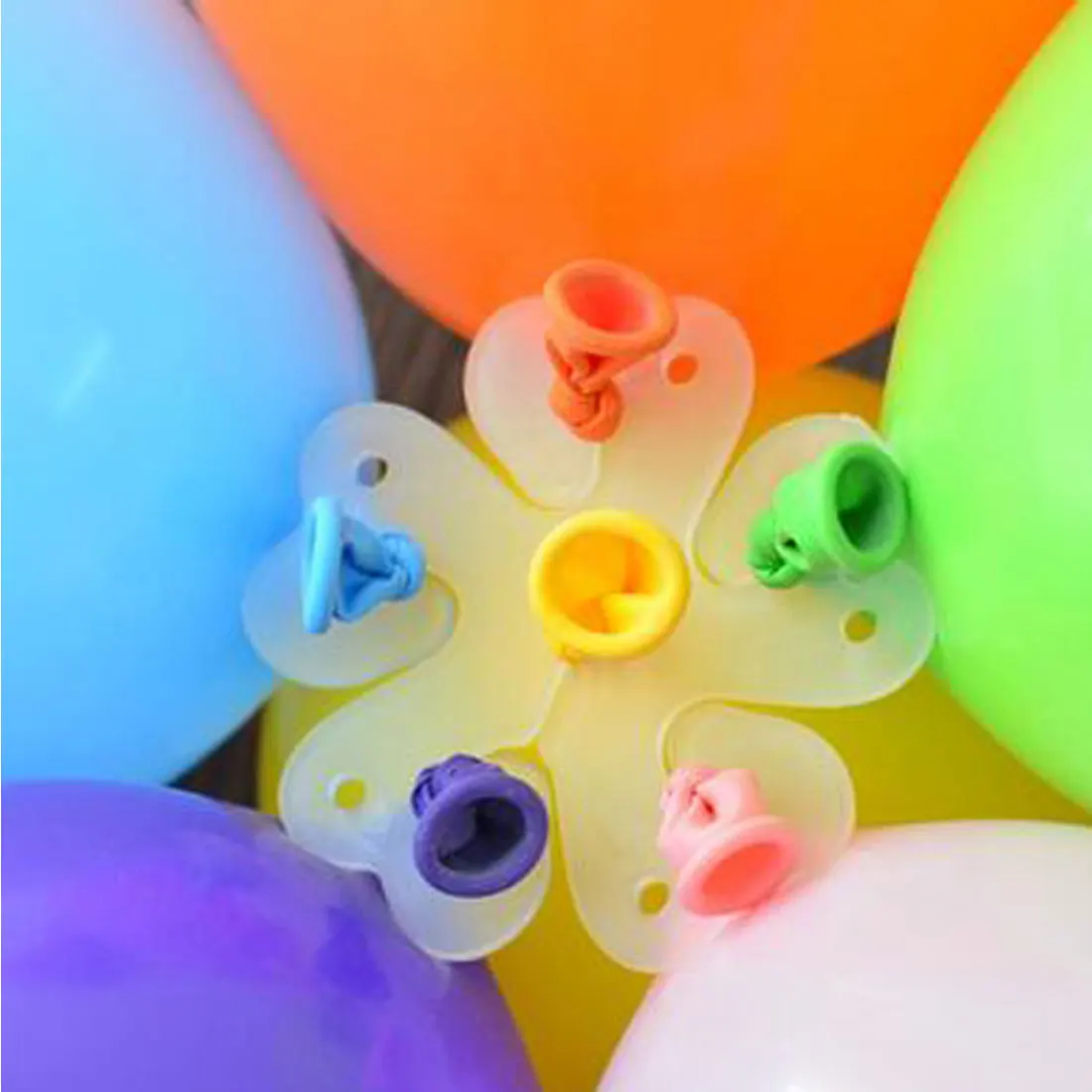 

10pcs Flower Balloons Clip Balloon Globo For Balloons Decoration Accessories Plum Clip Practical Foil Balloons Sealing Clamp