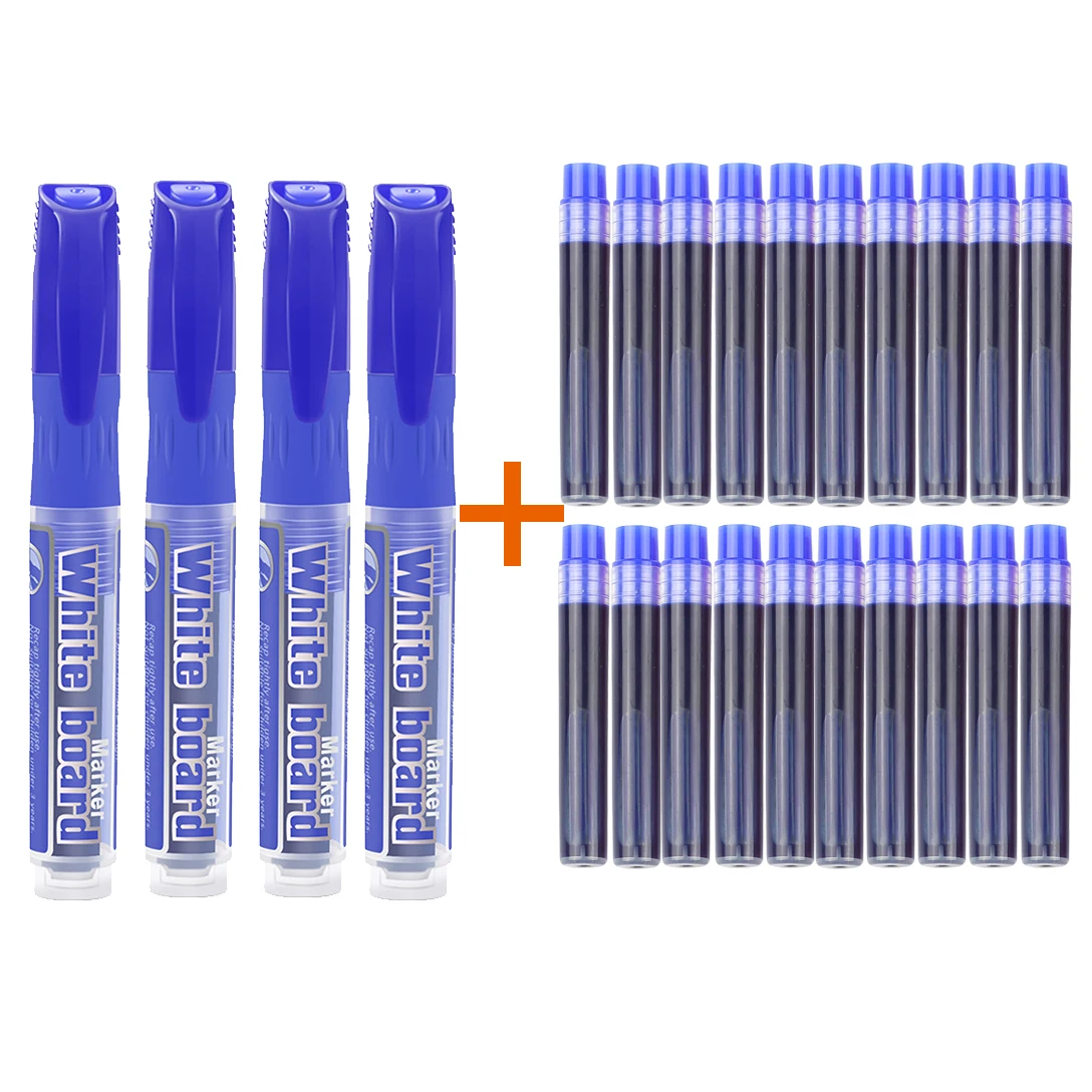 Маркеры для белой доски стираемые чернила 24 шт./компл. многоразовые офисные и