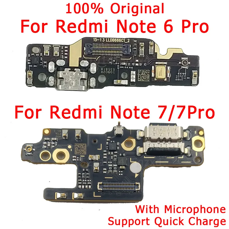 Оригинальный гибкий кабель для Redmi Note 6 Pro зарядный порт USB разъем 7 зарядное