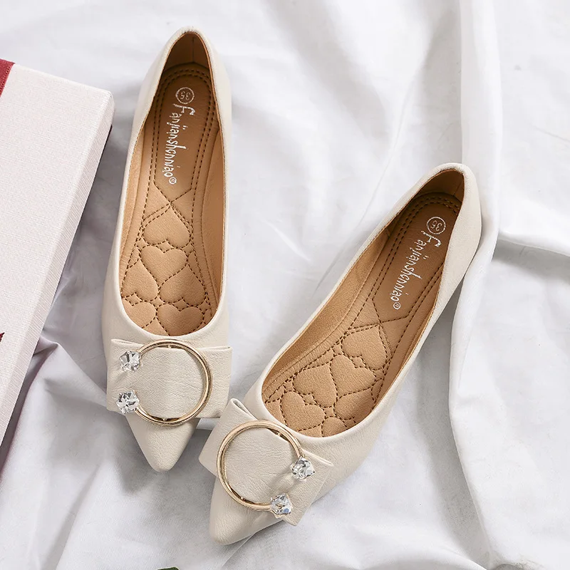 

Туфли женские весенние с острым носком, на мягкой подошве, 43