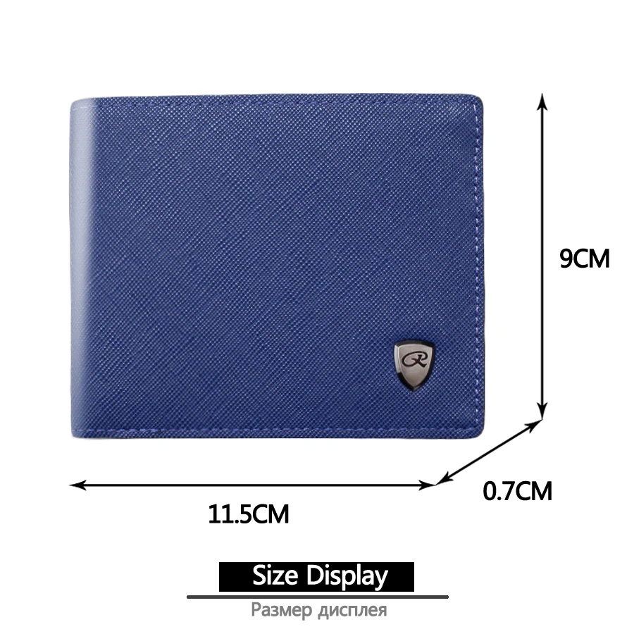 Ultra Thin Men's Wallet Male Leather Luxury Brand Design Small Slim Walet Card Coin Purse for Men Wallets Short portomonee | Багаж и