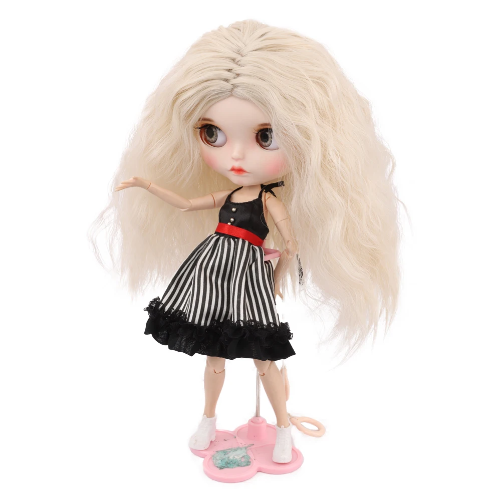 Кукольный парик с длинными вьющимися волосами аксессуары для кукол термостойкий