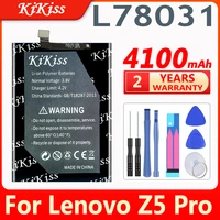 kikiss 4100mah jr40 battery for lenovo z5 pro l78031 z5pro z5 pro gt l78032 z5progt mobile phone batteries gift tools