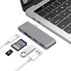 Док-станция USB Type-CMulti USB 3,0 для MacBook Pro Air, Thunderbolt 3, USB 3,1