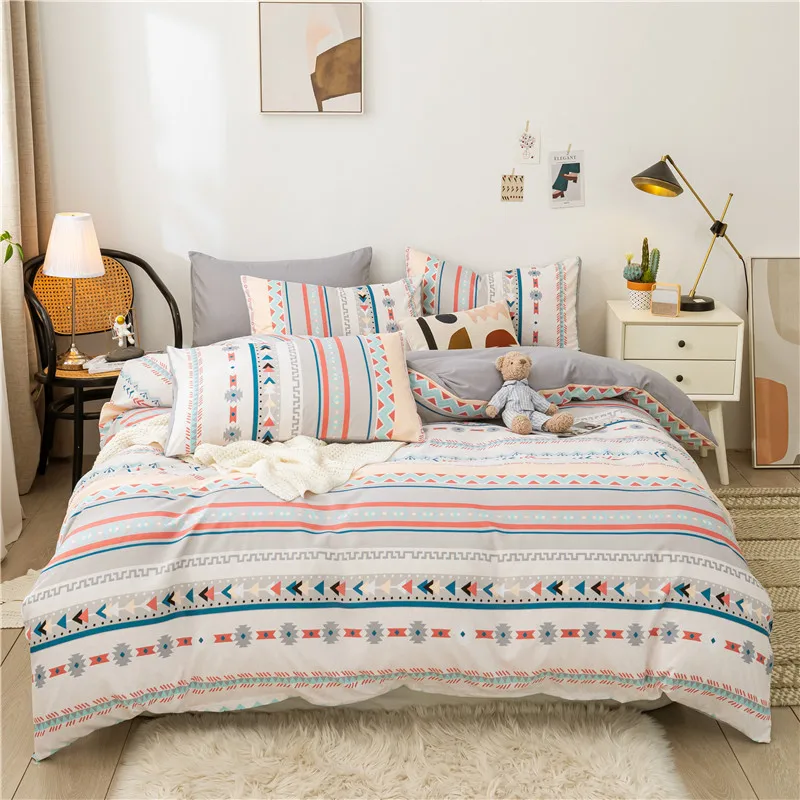 

Bedding Set 4 In 1,Breathable High Quality,Microfiber 1 Duvet Cover,2 Pillow Shams and 1 Bed Sheet,Queen,King,Twin,Full Size