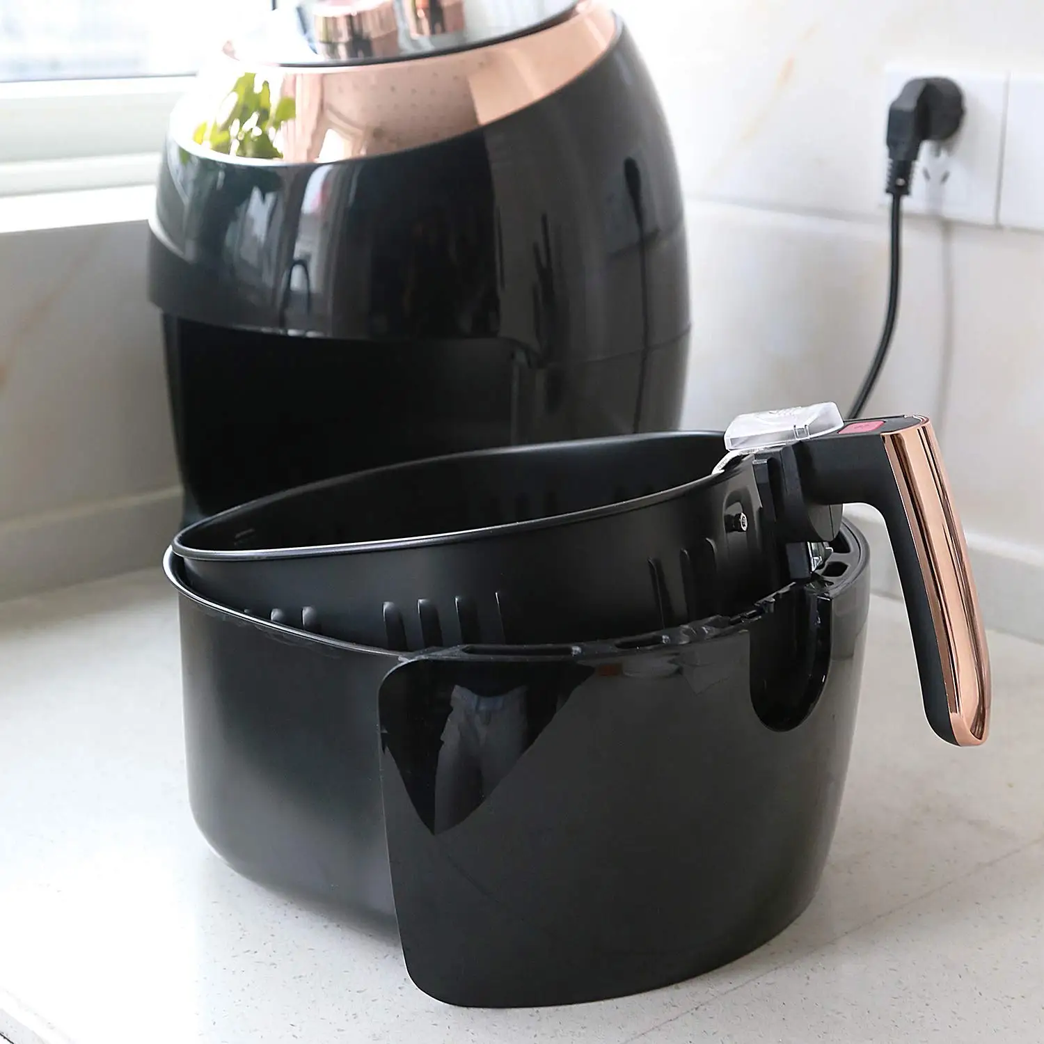 Воздушная фритюрница 5.8Qt электрическая с горячим воздухом печь Oilless плита