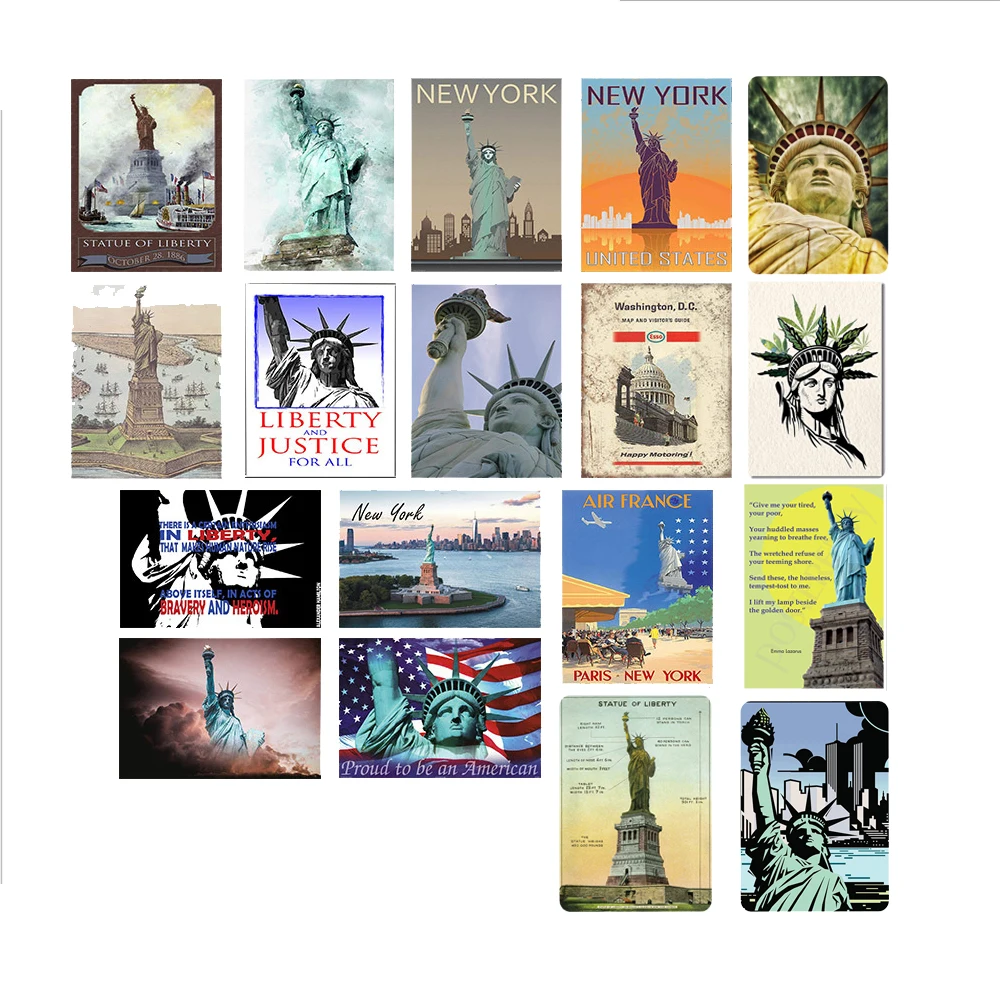 США известная скульптура в виде здания свободы металлическая декорация тарелка