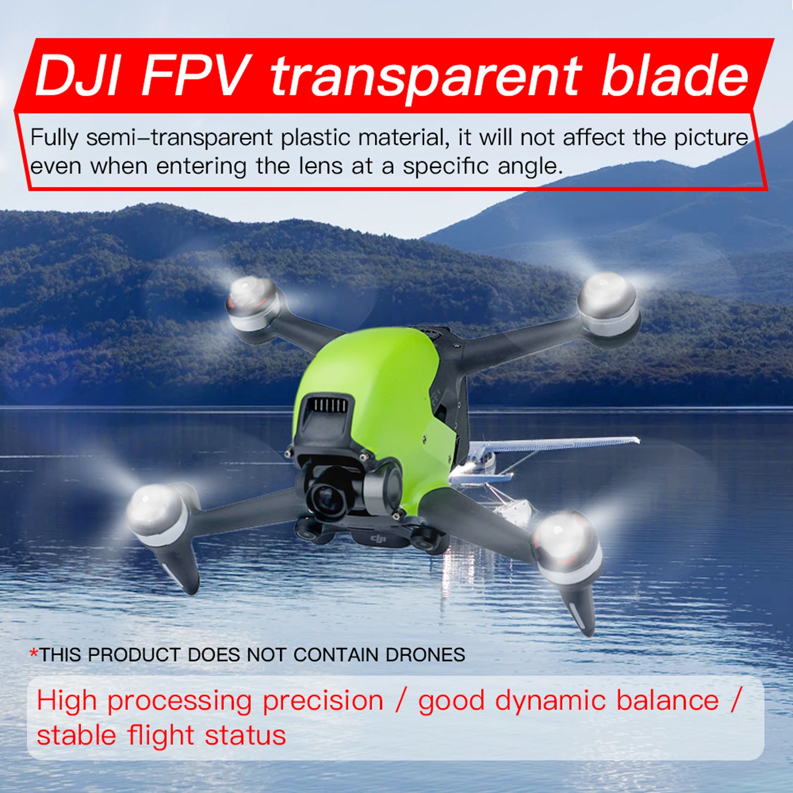 

Прозрачные пропеллеры для дрона DJI FPV в наличии