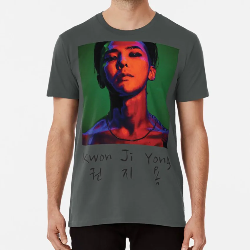 Kwon Ji Yong 2 футболка Gd G Dragon Gdragon Jiyong Kpop Motte | Мужская одежда