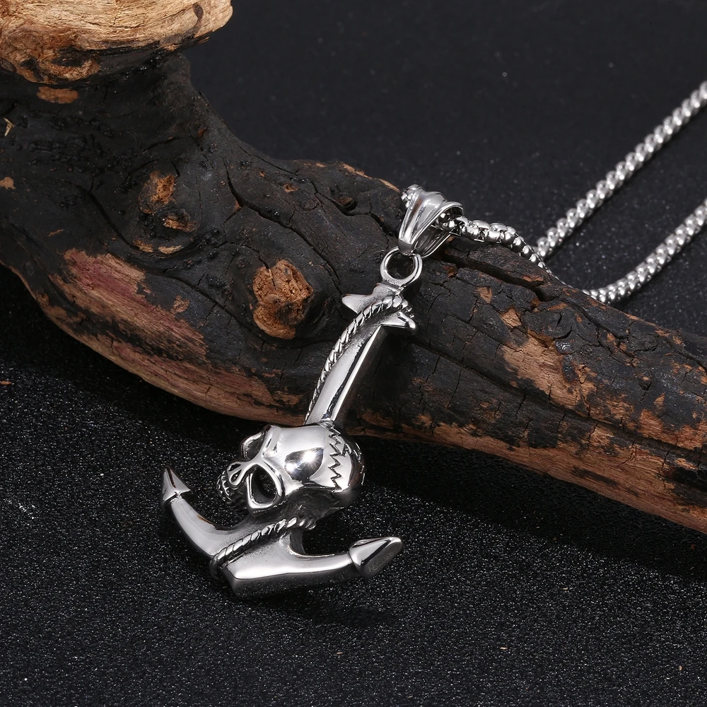 Подвеска Ожерелье s из нержавеющей стали звено крепление цепи череп кулон
