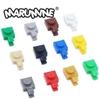 Marumine 61252 Модифицированная пластина 1x1 с зажимом горизонтальный толстый Открытый зажим 6019 совместимые аксессуары конструктор детские игрушки